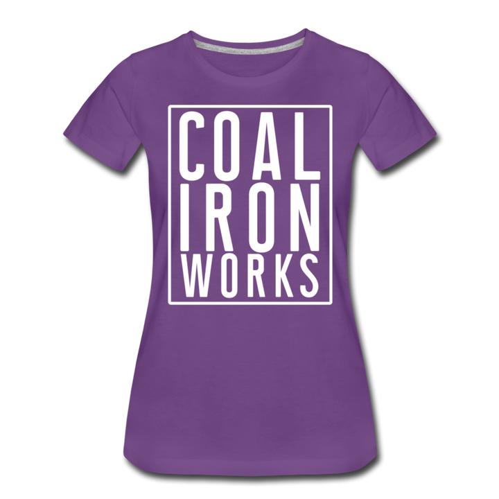 Women’s Premium CIW White Logo T-Shirt - purple