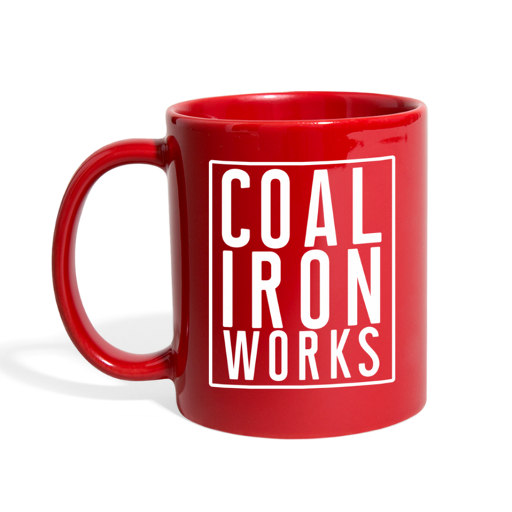 Coal Iron Works Coffee Mug - red