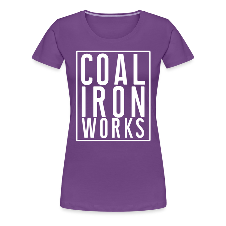 Women’s Premium CIW White Logo T-Shirt - purple