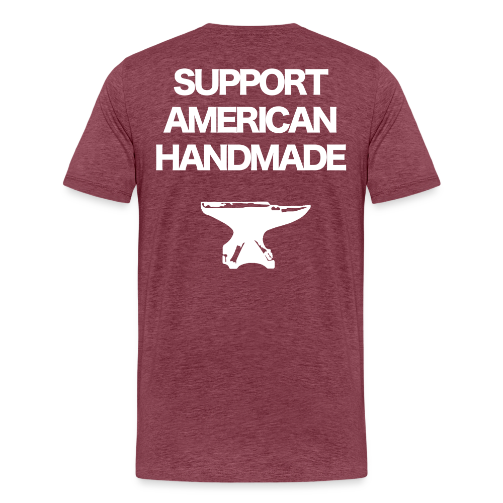 American Made Premium T-Shirt - heather burgundy