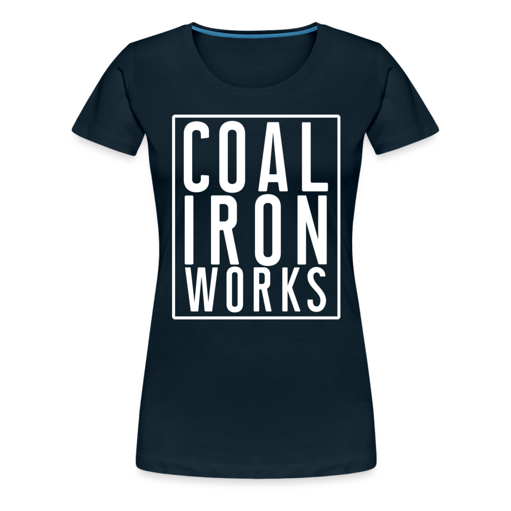 Women’s Premium CIW White Logo T-Shirt - deep navy