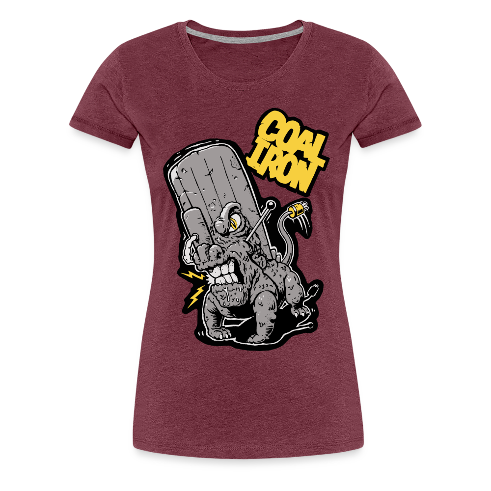 Women’s Premium MONSTER 16-TON T-Shirt - heather burgundy