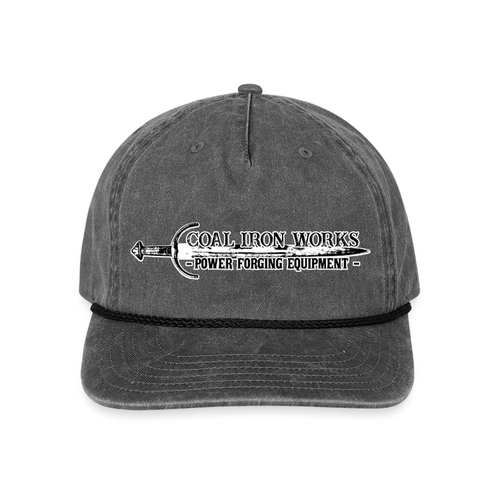 Coal Sword Rope Hat - washed black