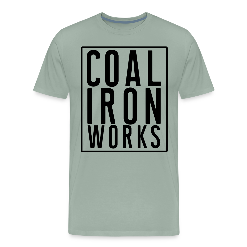 Men's Premium CIW Logo T-Shirt - steel green
