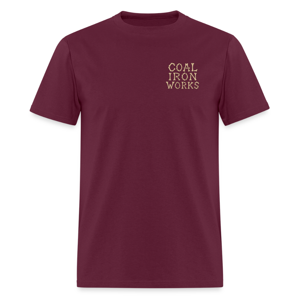 Good Bones C-Frame Tee - burgundy
