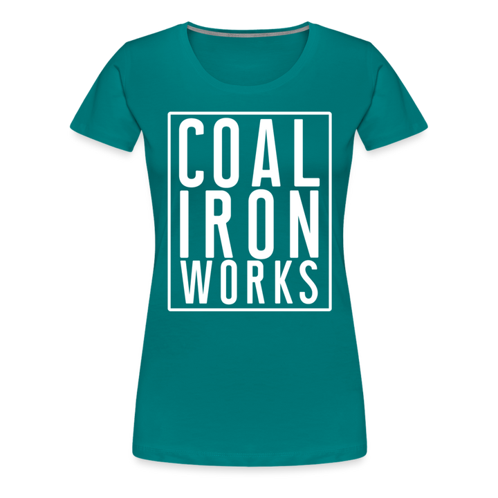 Women’s Premium CIW White Logo T-Shirt - teal