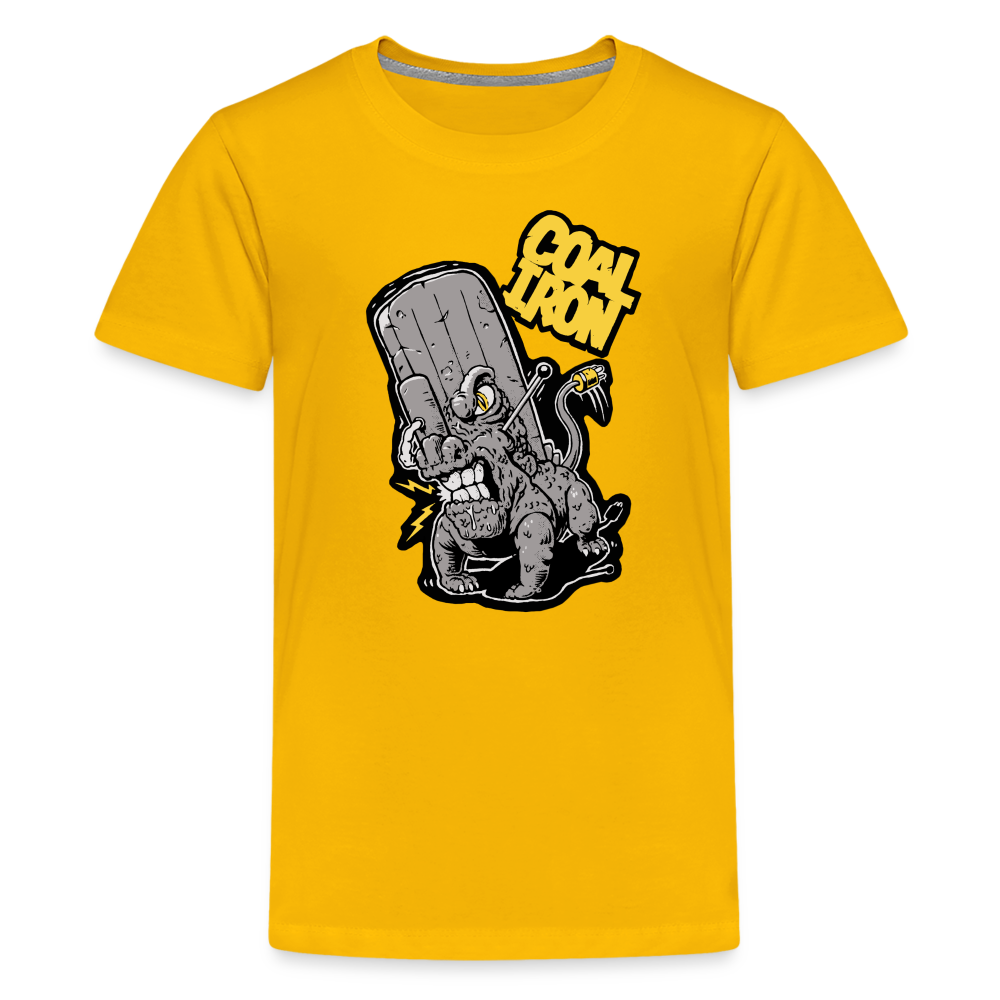 Kids' Premium MONSTER 16-Ton T-Shirt - sun yellow