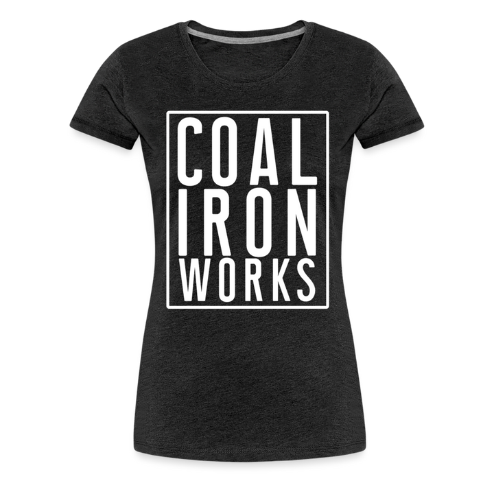 Women’s Premium CIW White Logo T-Shirt - charcoal grey