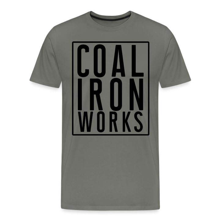 Men's Premium CIW Logo T-Shirt - asphalt gray