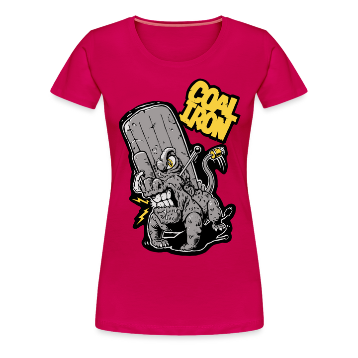 Women’s Premium MONSTER 16-TON T-Shirt - dark pink