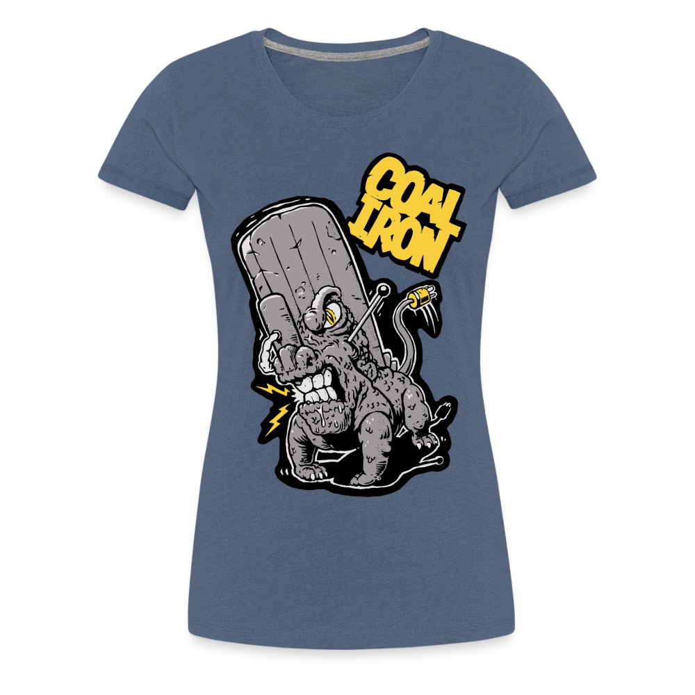 Women’s Premium MONSTER 16-TON T-Shirt - heather blue