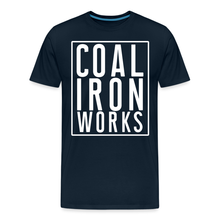 Men's Premium CIW White Logo T-Shirt - deep navy