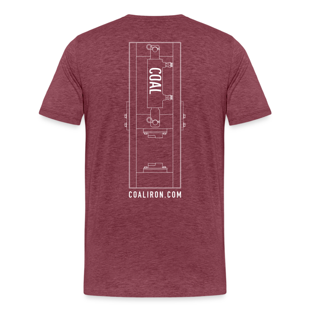 12-Ton Tribe T-Shirt - heather burgundy