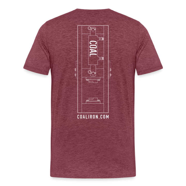 12-Ton Tribe T-Shirt - heather burgundy