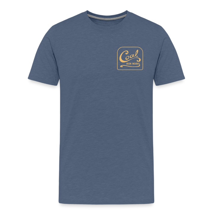 Coal Iron Vintage Gold - heather blue