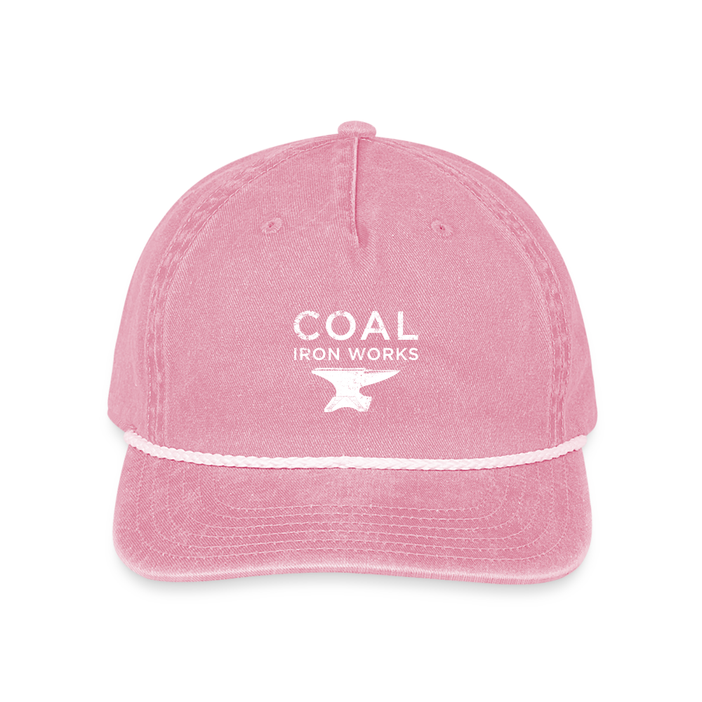 Coal Iron Works Rope Hat - washed pink