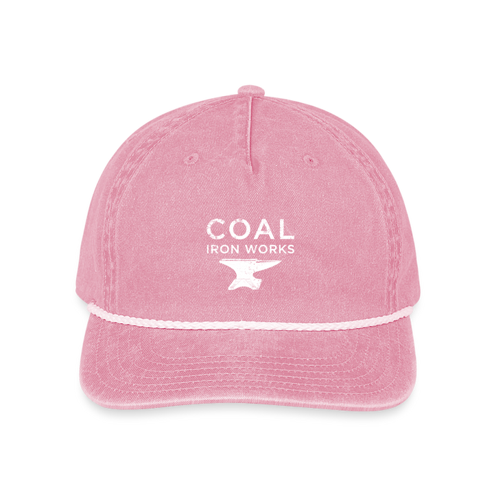 Coal Iron Works Rope Hat - washed pink