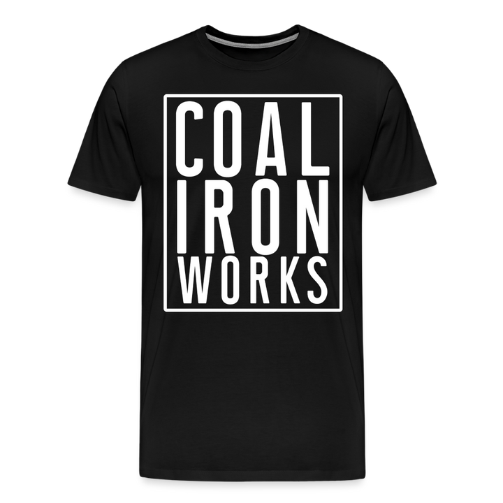 Men's Premium CIW White Logo T-Shirt - black
