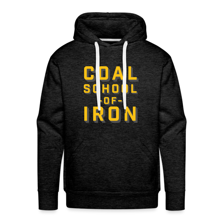 Coal School Premium Hoodie - charcoal grey