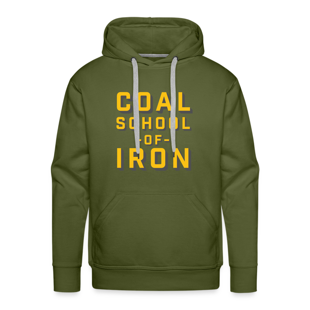 Coal School Premium Hoodie - olive green