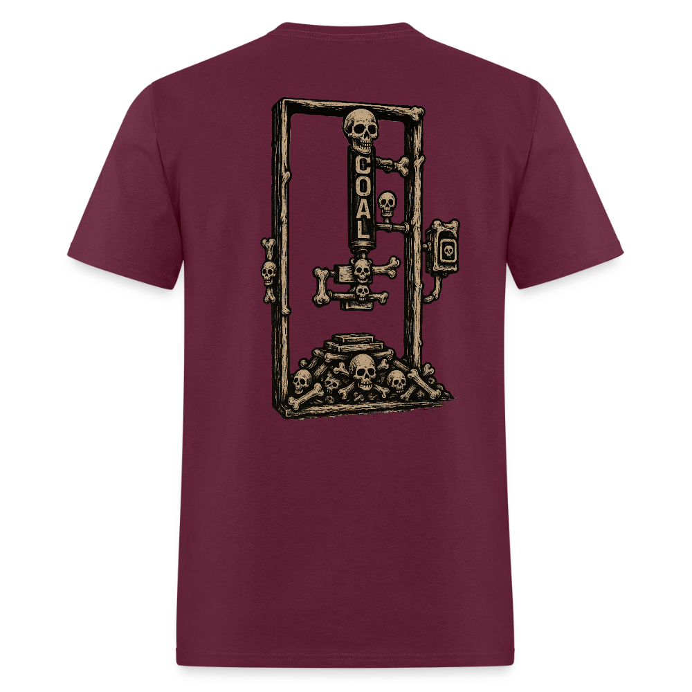 Good Bones H-Frame Tee - burgundy