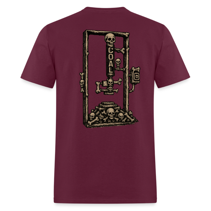 Good Bones H-Frame Tee - burgundy