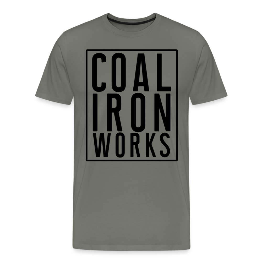 Men's Premium CIW Logo T-Shirt - asphalt gray