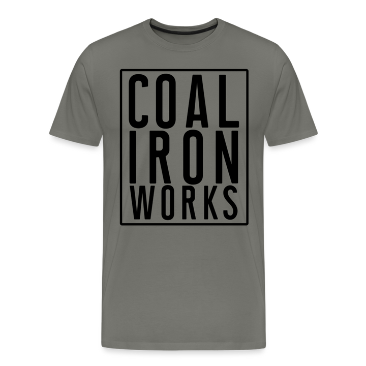 Men's Premium CIW Logo T-Shirt - asphalt gray