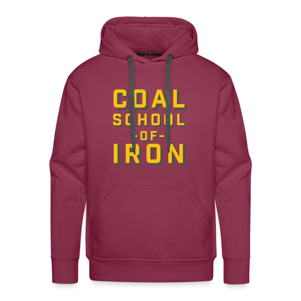 Coal School Premium Hoodie - burgundy