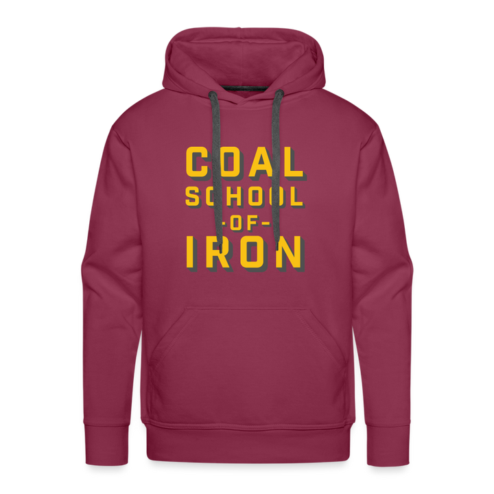 Coal School Premium Hoodie - burgundy