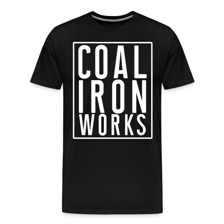 Men's Premium CIW White Logo T-Shirt - black