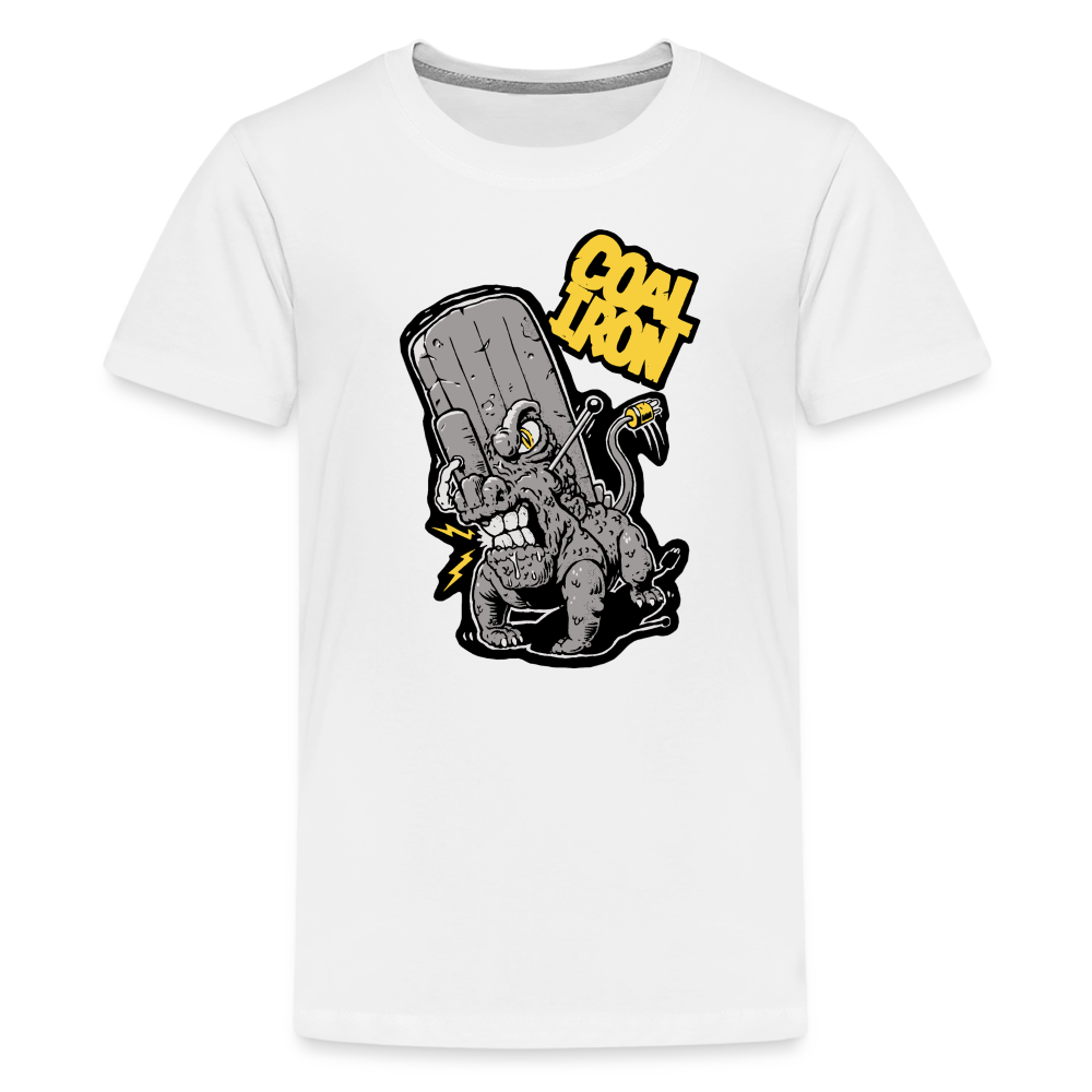 Kids' Premium MONSTER 16-Ton T-Shirt - white