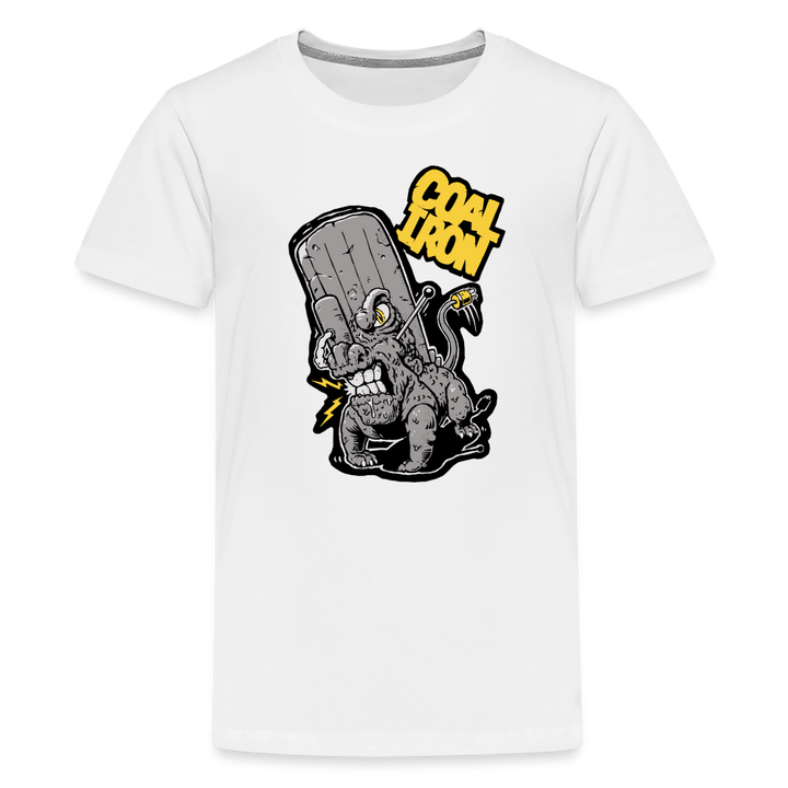 Kids' Premium MONSTER 16-Ton T-Shirt - white