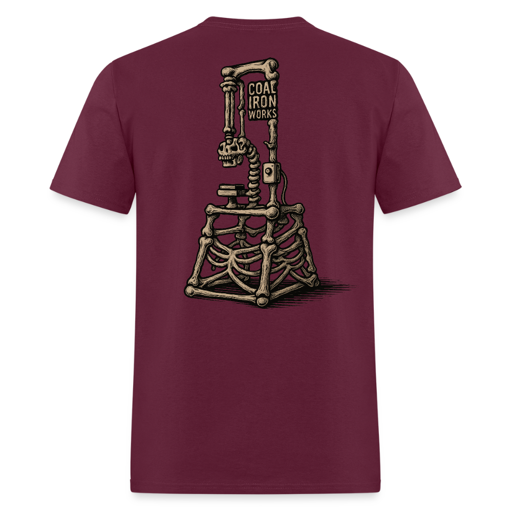 Good Bones C-Frame Tee - burgundy