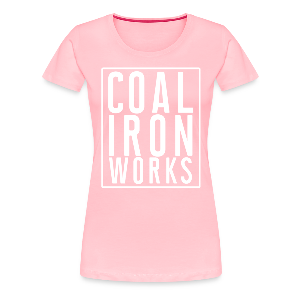 Women’s Premium CIW White Logo T-Shirt - pink