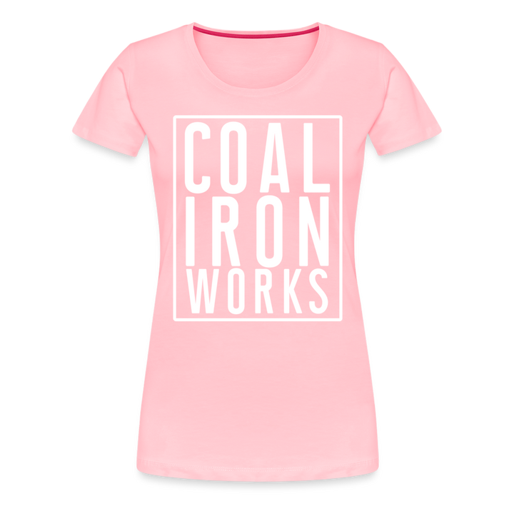 Women’s Premium CIW White Logo T-Shirt - pink