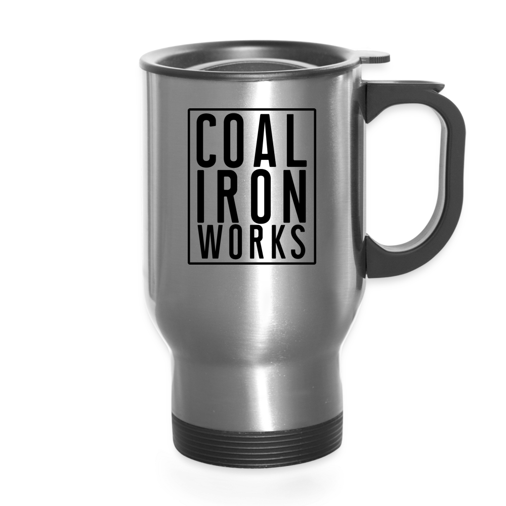 Coal Iron Works Travel Mug - silver