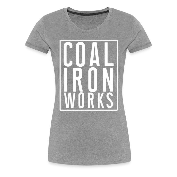 Women’s Premium CIW White Logo T-Shirt - heather gray