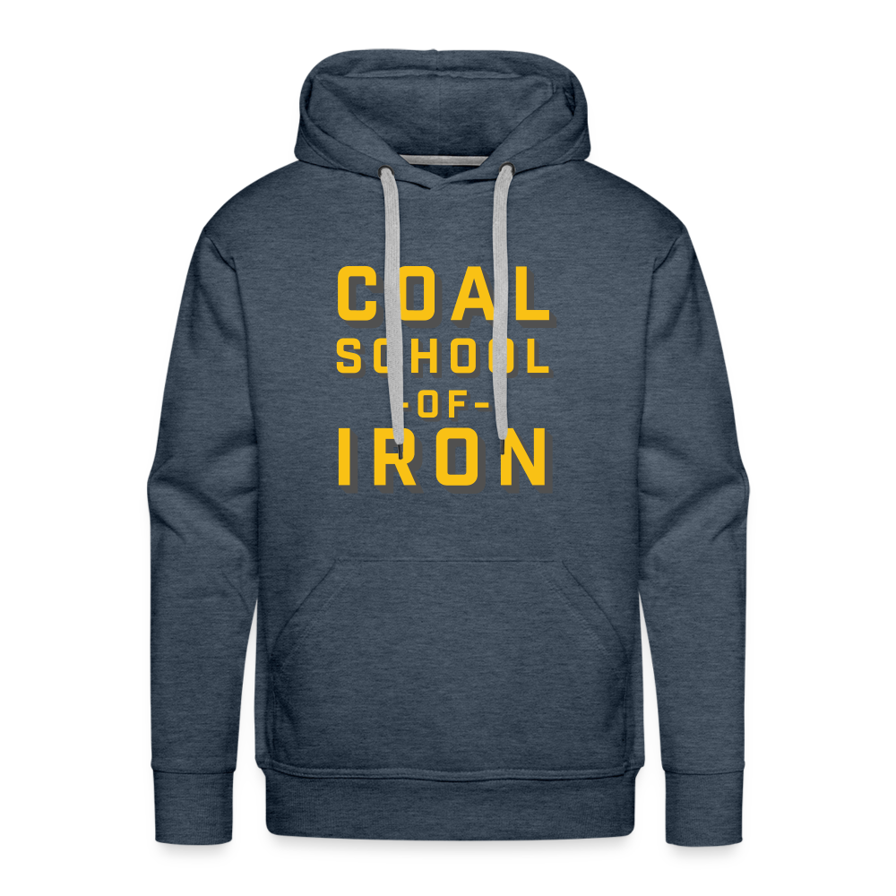 Coal School Premium Hoodie - heather denim