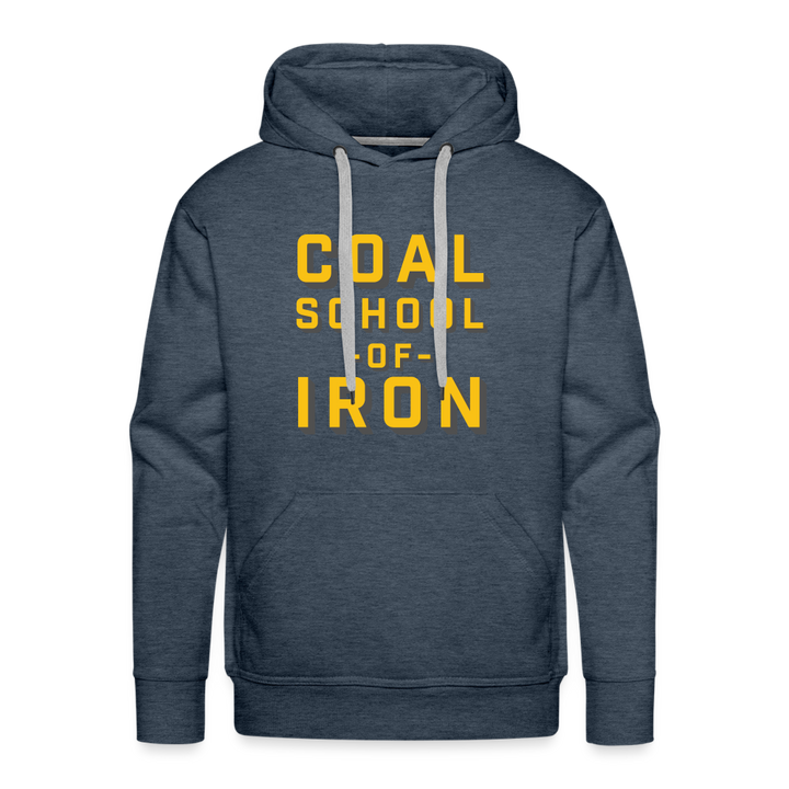 Coal School Premium Hoodie - heather denim