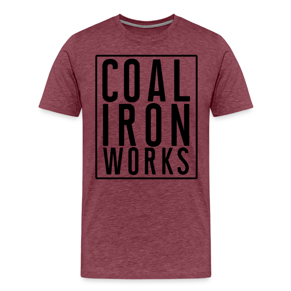 Men's Premium CIW Logo T-Shirt - heather burgundy