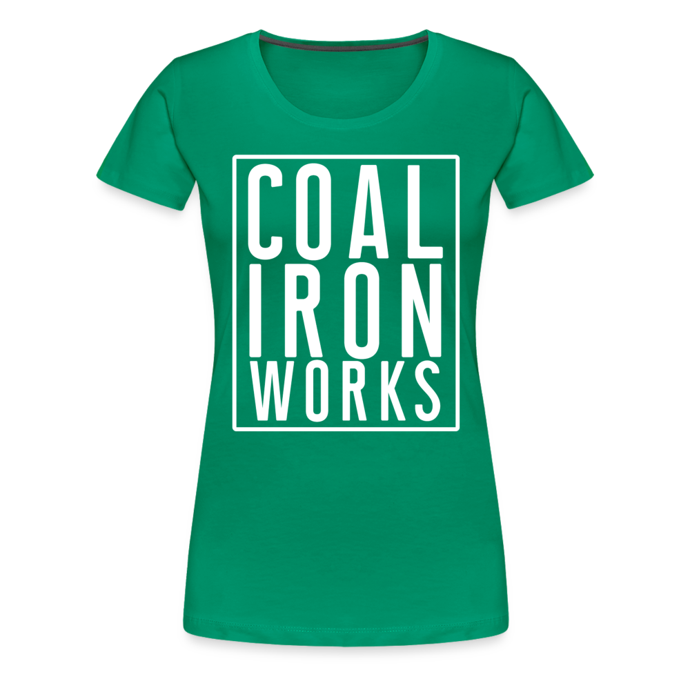 Women’s Premium CIW White Logo T-Shirt - kelly green