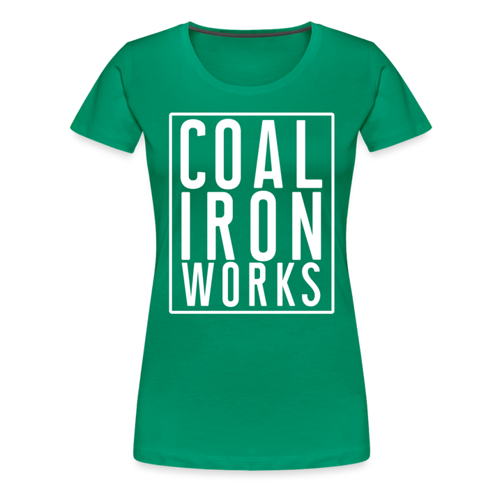 Women’s Premium CIW White Logo T-Shirt - kelly green