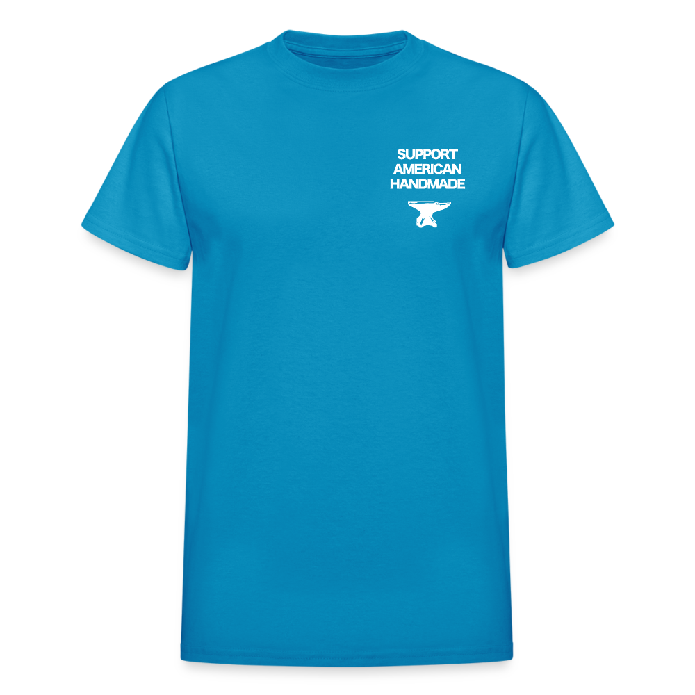 Support American Handmade Heavyweight Tee - turquoise