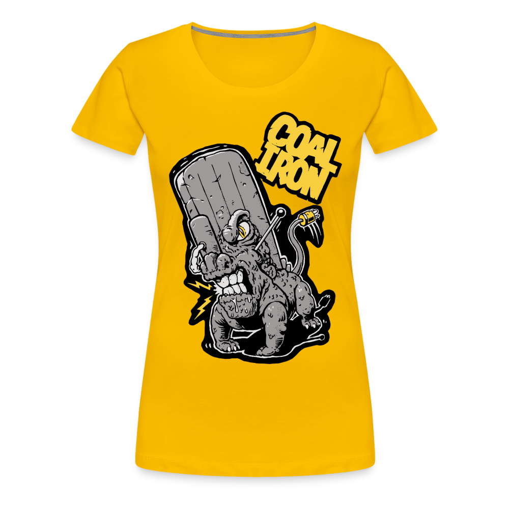 Women’s Premium MONSTER 16-TON T-Shirt - sun yellow