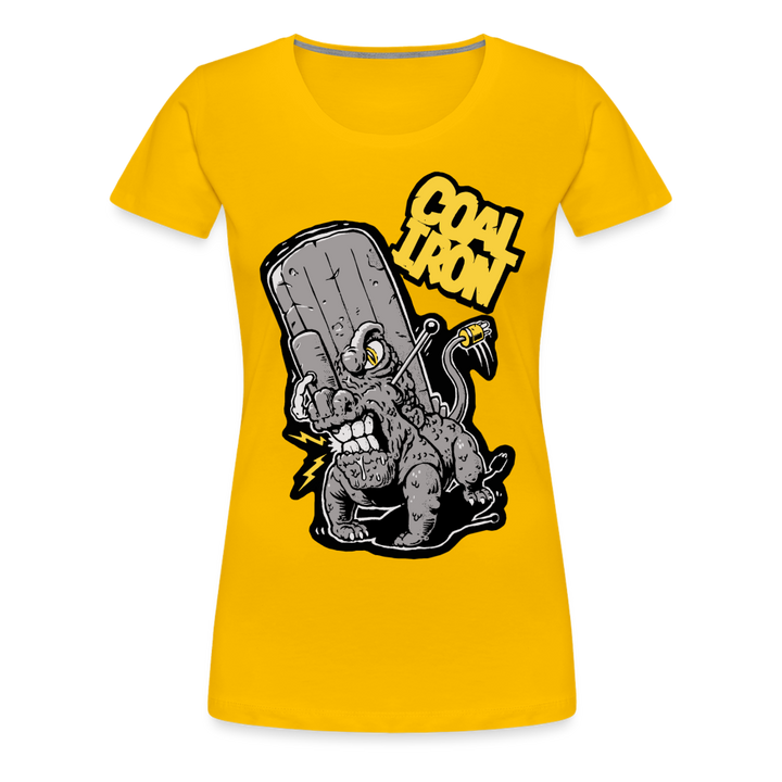 Women’s Premium MONSTER 16-TON T-Shirt - sun yellow