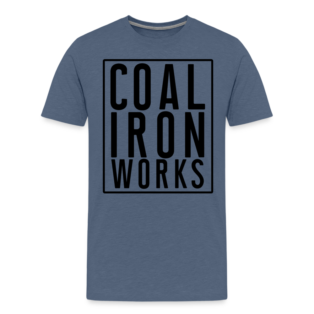 Men's Premium CIW Logo T-Shirt - heather blue