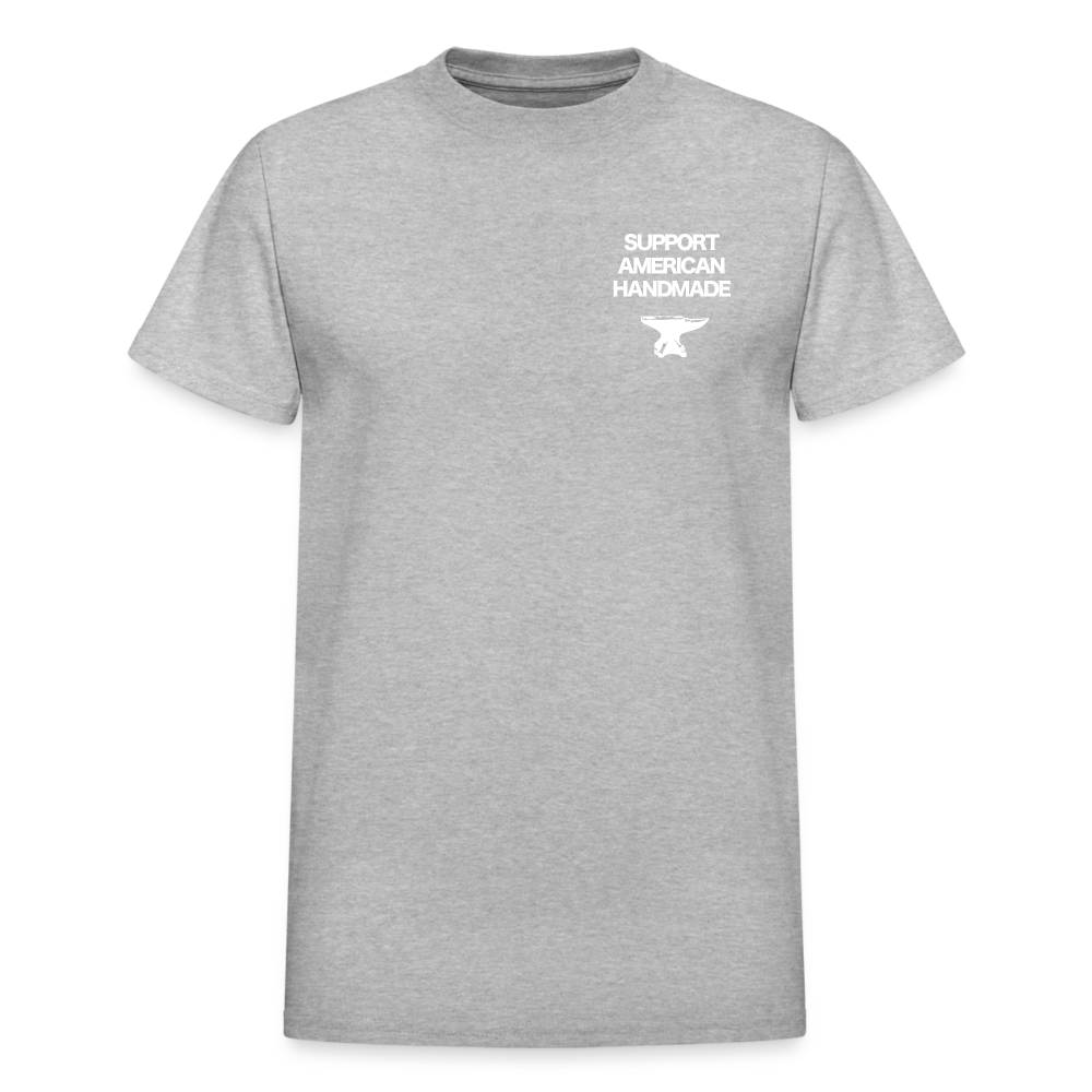 Support American Handmade Heavyweight Tee - heather gray