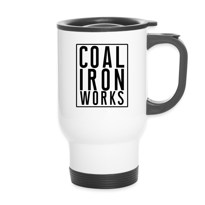 Coal Iron Works Travel Mug - white