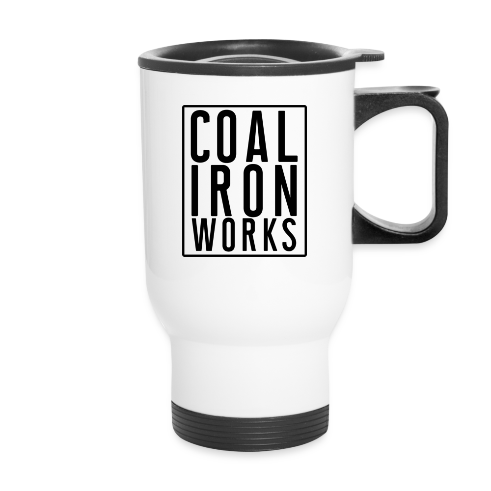 Coal Iron Works Travel Mug - white
